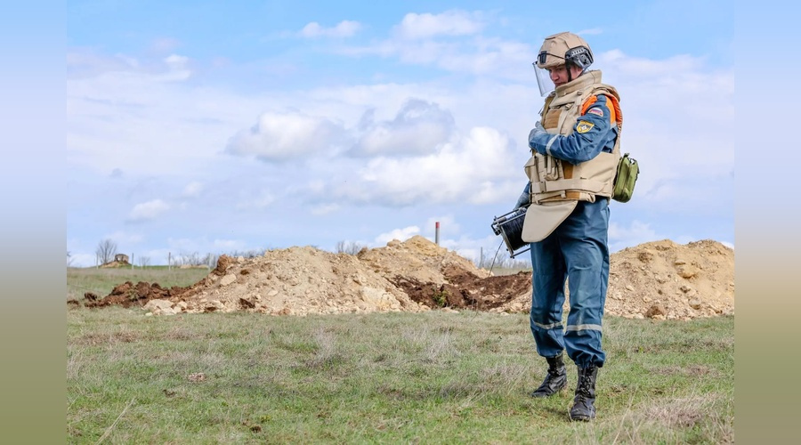 Вблизи села Каменское обезврежена авиабомба времен ВОВ весом 250 кг.