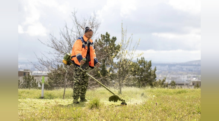 Сезонное скашивание травы охватило сотни улиц Симферополя