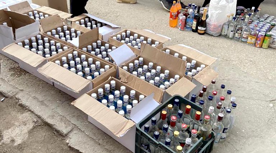 Крупную партию контрафактного алкоголя изъяли в Крыму