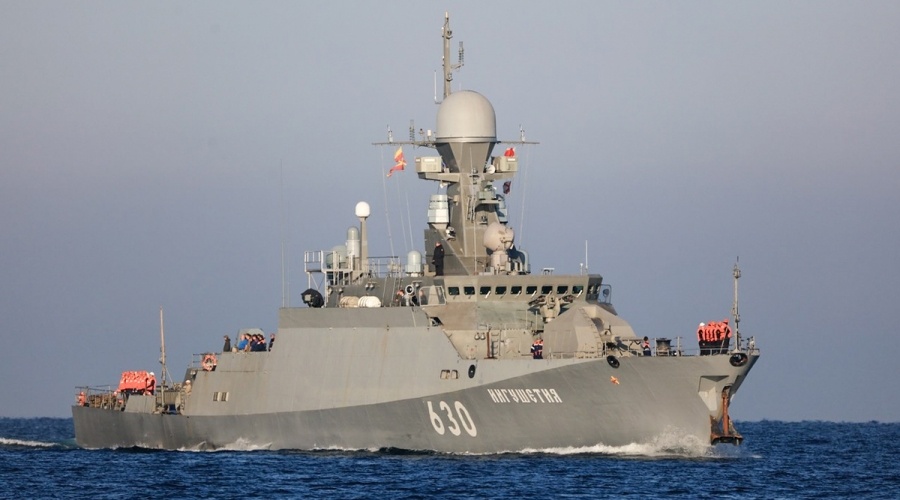 Ракетный корабль ЧФ «Ингушетия» возвращается из Средиземного моря в Севастополь