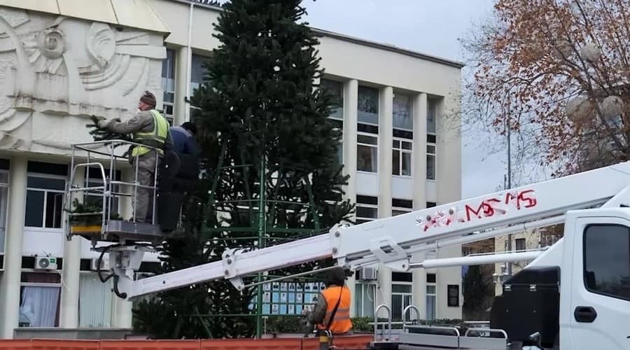 Главная елка Ялты будет установлена через неделю на городской набережной