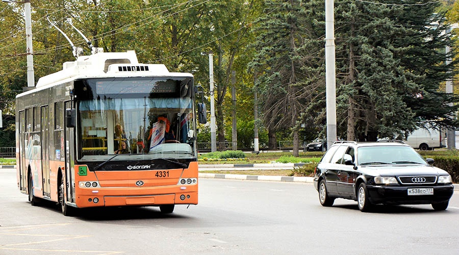 Схема движения трех троллейбусных маршрутов Симферополя изменится из-за ремонта улицы Гагарина