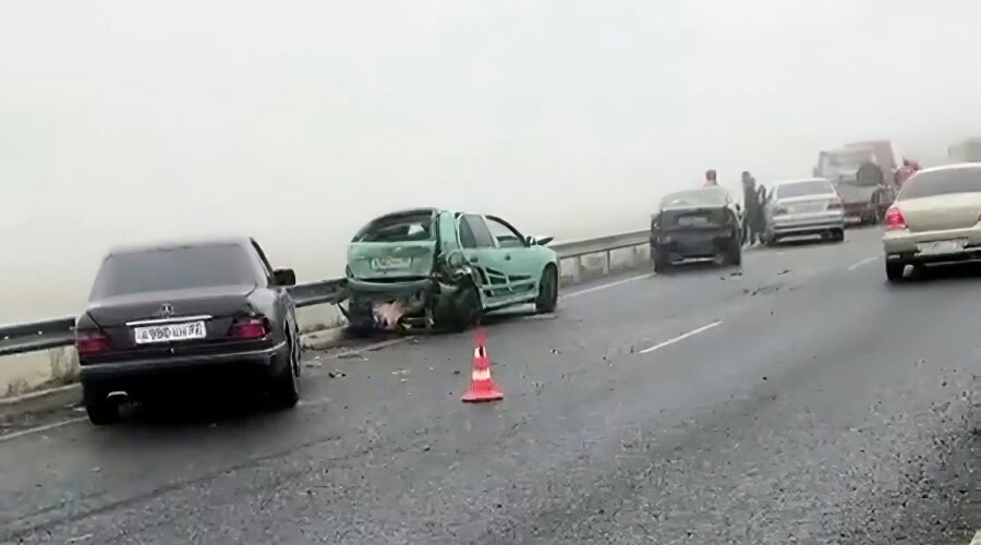 Две аварии произошли на одном и том же участке автодороги Дубки – Левадки