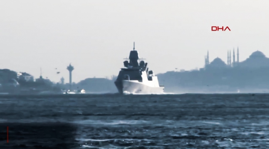 Видео прохода кораблей НАТО в Чёрное море появилось в сети